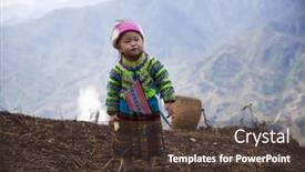  Presentation with hmong - Audience pleasing presentation theme consisting of sa-pa-vietnam-14-march backdrop and a tawny brown colored foreground