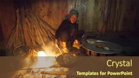  Presentation with tribal - Beautiful PPT theme featuring sa-pa-vietnam-14-march backdrop and a  colored foreground