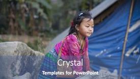  Presentation with hmong - Presentation theme consisting of sa-pa-vietnam-14-march background and a ocean colored foreground