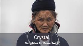  Presentation with ethnic minority - Beautiful presentation featuring sa-pa-vietnam-15-march backdrop and a dark gray colored foreground