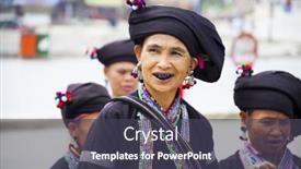  Presentation with ethnic minority - Beautiful slide set featuring sa-pa-vietnam-15-march backdrop and a  colored foreground