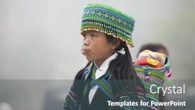  Presentation with hmong - Slide set with sa-pa-vietnam-march-15 background and a dark gray colored foreground