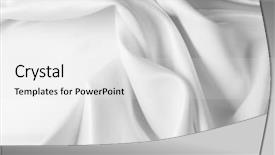  Presentation with silk - Presentation theme having sabana - closeup of rippled silk fabric background and a white colored foreground