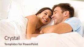  Presentation with good - Amazing presentation design having sabana - young couple on bed backdrop and a lemonade colored foreground