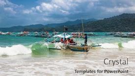  Presentation with puerto princesa - Audience pleasing PPT theme consisting of sabang-philippines-march-27-2016 backdrop and a light gray colored foreground