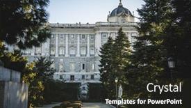  Presentation with gardens - Presentation design having sabatini-gardens-in-the-royal background and a dark gray colored foreground