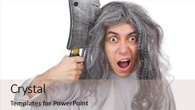  Presentation with old man and his music - Beautiful presentation theme featuring sabers - funny old man isolated backdrop and a mint green colored foreground