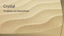  Presentation with sand - Audience pleasing theme consisting of sable - beach sand background backdrop and a lemonade colored foreground