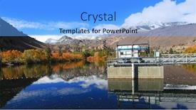  Presentation with control - Audience pleasing presentation consisting of sabrina-lake-in-take-reservoir backdrop and a light blue colored foreground