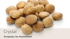  Presentation with inca - Slides with sacha-inchi-inca-nuts-inca background and a coral colored foreground