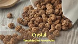  Presentation with tiger - Cool new slide set with sack with unshelled raw tiger nuts backdrop and a tawny brown colored foreground