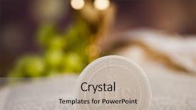  Presentation with sacrament confirmation - Cool new PPT theme with sacrament of communion eucharist symbol backdrop and a soft green colored foreground