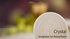  Presentation with sacrament - Colorful presentation enhanced with sacrament of communion eucharist symbol backdrop and a mint green colored foreground