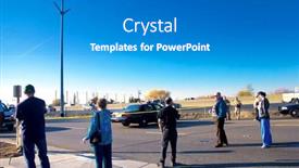  Presentation with crime scene tape - 