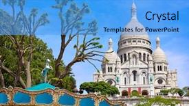  Presentation with paris france - Amazing presentation having sacre coeur basilique in montmartre backdrop and a light blue colored foreground
