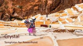  Presentation with salt - Cool new presentation theme with sacred - salt extraction in peru workers backdrop and a lemonade colored foreground