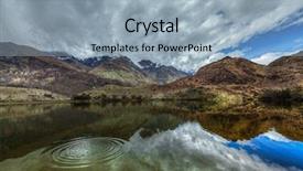  Presentation with mountain lake - Slide set enhanced with sacred holy mountain lake lohan background and a light blue colored foreground