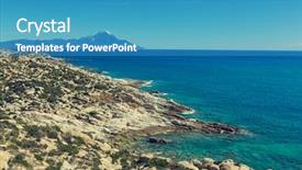  Presentation with sunset - Beautiful PPT layouts featuring sacred mount athos in greece backdrop and a  colored foreground