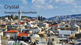  Presentation with sacred western wall - Colorful presentation enhanced with sacred western wall - skyline of the old city backdrop and a  colored foreground