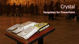  Presentation with western - Presentation theme with sacred western wall jerusalem background and a  colored foreground