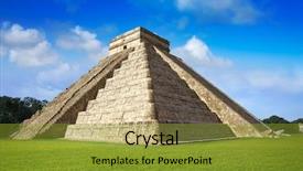  Presentation with sacrifice - Amazing PPT theme having sacrifice - chichen itza pyramid el templo backdrop and a gold colored foreground