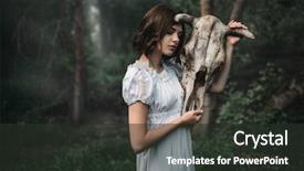  Presentation with sacrifice - Amazing presentation design having sacrifice - victim with skull backdrop and a dark gray colored foreground