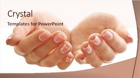  Presentation with empty - PPT layouts with sacrifice giving - empty female hands isolated background and a lemonade colored foreground