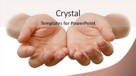  Presentation with sacrifice - Audience pleasing slides consisting of sacrifice giving - empty male hands isolated backdrop and a lemonade colored foreground