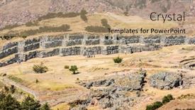  Presentation with america - Slide deck featuring sacsayhuaman-incas-ruins background and a coral colored foreground