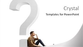  Presentation with sad - Audience pleasing slides consisting of sad-and-pensive-young-man backdrop and a white colored foreground