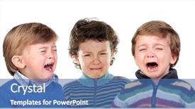  Presentation with crying - Beautiful PPT layouts featuring children crying isolated backdrop and a ocean colored foreground