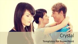  Presentation with sad girl - Audience pleasing PPT layouts consisting of sad brunette girl jealousy backdrop and a lemonade colored foreground