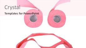  Presentation with toilet - Cool new PPT theme with red toilet paper on white backdrop and a lemonade colored foreground