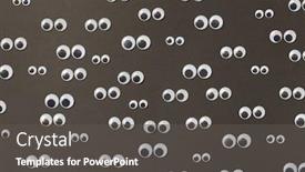  Presentation with hard disk - Presentation theme with sad-googly-eyes-from-clear background and a dark gray colored foreground