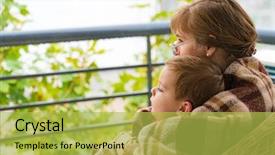  Presentation with grandparents day - Audience pleasing theme consisting of sad grandparents - happy grandmother with her grandson backdrop and a yellow colored foreground