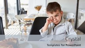  Presentation with tears - PPT layouts featuring sad-lonely-boy-using-smartphone background and a light gray colored foreground