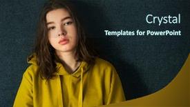  Presentation with lonely - Beautiful PPT theme featuring sad-lonely-pensive-teenager-girl backdrop and a wine colored foreground