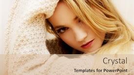  Presentation with sad woman lonely - Presentation featuring sad-lonely-young-woman-sitting background and a lemonade colored foreground