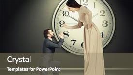  Presentation with woman crying - Cool new PPT theme with sad love - angry yelling woman and crying backdrop and a violet colored foreground