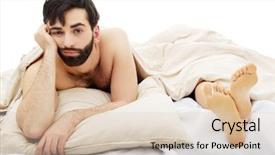  Presentation with depressed - Amazing slide deck having sad love - young handsome depressed man backdrop and a lemonade colored foreground