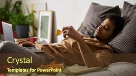  Presentation with melancholy - PPT theme enhanced with sad-man-in-melancholy-using background and a tawny brown colored foreground