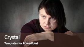  Presentation with series resistive circuits - Amazing theme having sad people ill - woman depressed series backdrop and a tawny brown colored foreground