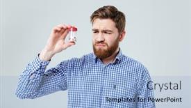  Presentation with upset - PPT theme enhanced with sad-upset-young-man-holding background and a light blue colored foreground