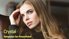  Presentation with woman diversity women socialize unity - Cool new slide deck with sad women - portrait of attractive thoughtful young backdrop and a tawny brown colored foreground