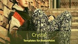  Presentation with steps - Presentation consisting of sad-young-hipster-man background and a tawny brown colored foreground