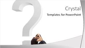  Presentation with sad - PPT layouts with sad-young-man-sitting background and a white colored foreground