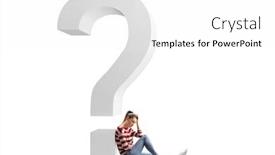  Presentation with sad woman - Beautiful PPT layouts featuring sad-young-woman-sitting backdrop and a white colored foreground