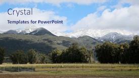  Presentation with mountain view california - Slide deck consisting of saddle-back-mountain-with-snow background and a light blue colored foreground