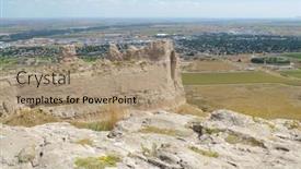  Presentation with rock - Slide deck enhanced with saddle-rock-ridge-of-scotts background and a coral colored foreground
