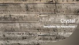  Presentation with safari - Presentation design enhanced with safari cartoon - handmade story on woodboard background and a gray colored foreground